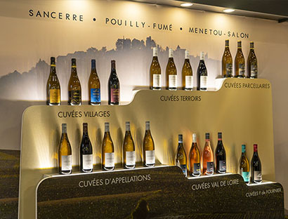 Design de stand sur mesure Wineparis et Prowein, Fournier Père et Fils